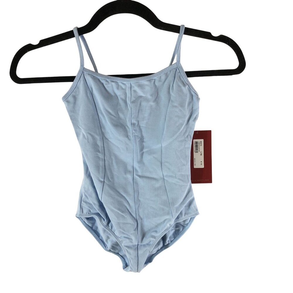 Mirella Girls Camisole Leotard Dance Gymnastics Blue 8-10